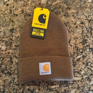Brown, Carhartt toddler winter hat